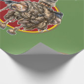 Grunzen-Packpapier Geschenkpapier (Ecke)