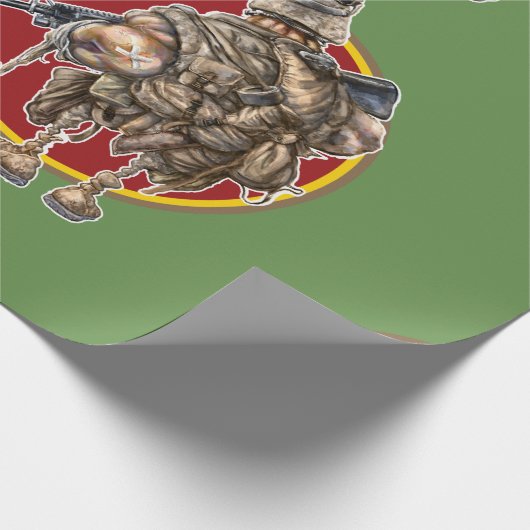 Grunzen-Packpapier Geschenkpapier (Ecke)