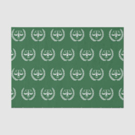 Grünzettel der Anwältin Seidenpapier