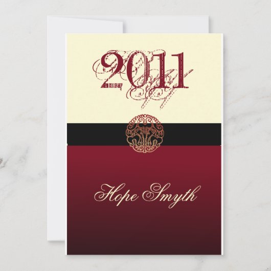 Gruppe 2011 Cream & Burgandy Ankündigung (Vorderseite)