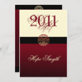 Gruppe 2011 Cream & Burgandy Ankündigung (Vorne/Hinten)