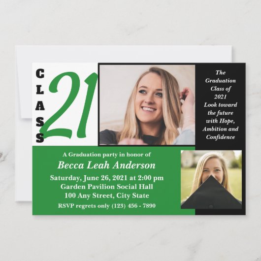 Gruppe 2021 - Hoffnung und Vertrauen Einladung (Vorderseite)