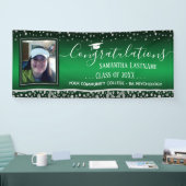 Gruppe 2022 Abschluss Silver Confetti Ein Foto Banner (Messe)