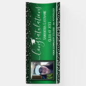 Gruppe 2022 Abschluss Silver Confetti Ein Foto Banner (Vertikal)