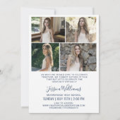 Gruppe 2023 5 Fotos: VIRTUAL Graduation Party Einladung (Rückseite)