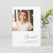 Gruppe 2023 Foto-Doppelseitige Absolventen Einladung (Stehend Vorderseite)