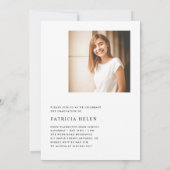 Gruppe 2023 Foto-Doppelseitige Absolventen Einladung (Rückseite)