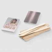 Gruppe 2023 Rose Gold Balloons Foto Abschluss Fächer (Non-assembled)