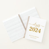 Gruppe 2024 Gold Script Abschluss Guest Notizblock (Innenseite)