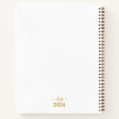 Gruppe 2024 Gold Script Abschluss Guest Notizblock (Rückseite)