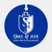 Gruppe 2024 Logo-Ornament Ornament Aus Metall (Rückseite)