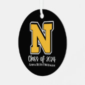 Gruppe 2024 Logo-Ornament Ornament Aus Metall (Vorderseite links)