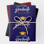 Gruppe 2025 Abschluss Glückwunsch Grad Party Geschenkpapier Set (Beispiel)