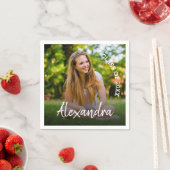 Gruppe 2025 Foto Graduation Party Serviette (Beispiel)