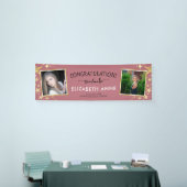 Gruppe 2025 Rose Gold 2 Fotos Abschluss Banner (Messeveranstaltung)