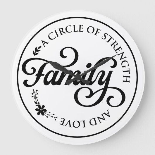 Gruppe A Kreis der Stärke und Liebe Große Wanduhr (Vorderseite)