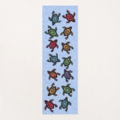 Gruppe abstrakte schwarze Schildkröte-bunte Yogamatte (Vorderseite)