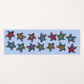 Gruppe abstrakte schwarze Schildkröte-bunte Yogamatte (Vorderseite (Horizontal))