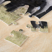 Gruppe afrikanischer Elefanten vor dem Wasserloch Puzzle (Seite)