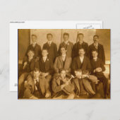 Gruppe Alberner Poolroom-Hotshots, ca. 1900 Postkarte (Vorne/Hinten)