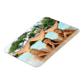 Gruppe am Strand Magnet (Linke Seite)