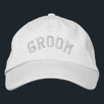 GRUPPE BESTICKTE BASEBALLKAPPE<br><div class="desc">Eine lustige Kappe für den Groom! Siehe auch diese Bride-Kappe:</div>