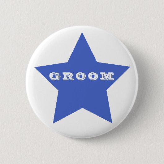 GRUPPE | Big Navy Blue Star Button (Vorderseite)