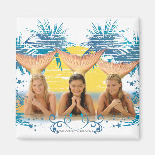 Gruppe Blue Palm Tree Graphic Magnet