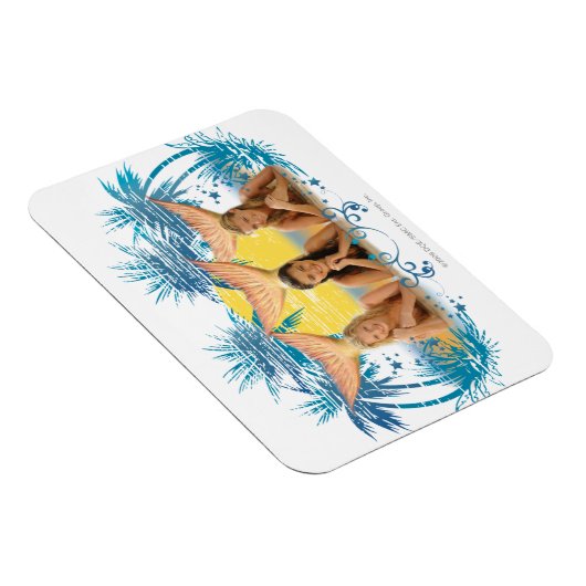 Gruppe Blue Palm Tree Graphic Magnet (Rechte Seite)