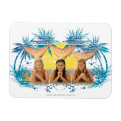 Gruppe Blue Palm Tree Graphic Magnet (Horizontal)