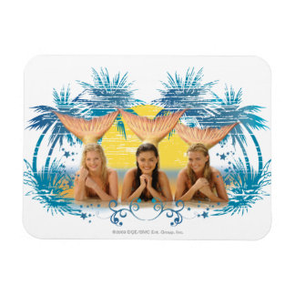 Gruppe Blue Palm Tree Graphic Magnet