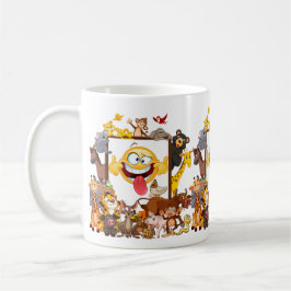 Gruppe Cartoon-Tiere Spaß Kaffeetasse