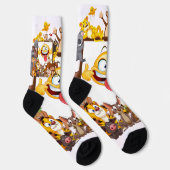 Gruppe Cartoon-Tiere Spaß Socken (Rechts)