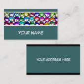 GRUPPE "coole SMILING-FACES" + Ihr Text und Ihre I Visitenkarte (Vorne/Hinten)