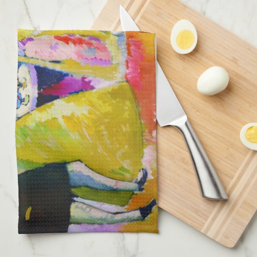 Gruppe Crinolines von Wassily Kandinsky Geschirrtuch (Viertel Falte)