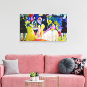 Gruppe Crinolines von Wassily Kandinsky Leinwanddruck (Insitu (Wohnzimmer))