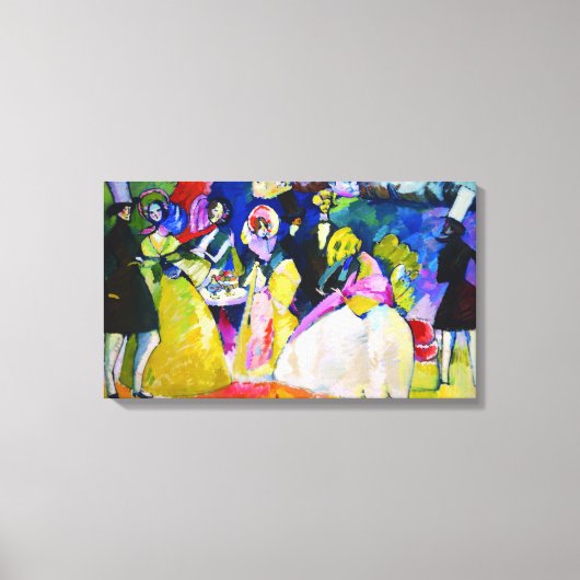 Gruppe Crinolines von Wassily Kandinsky Leinwanddruck (Vorderseite)