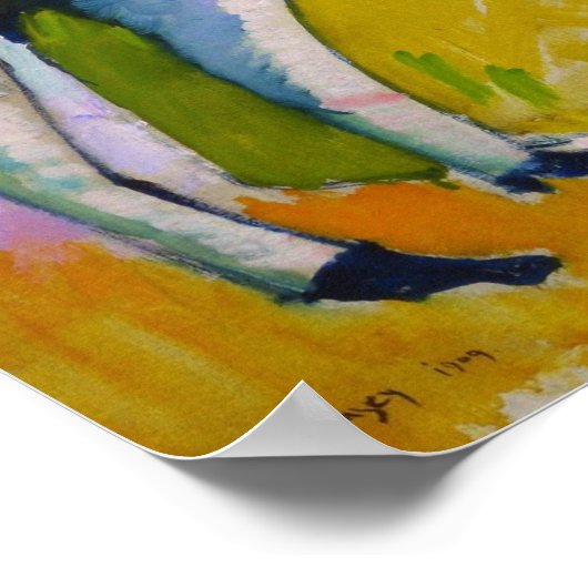 Gruppe Crinolines von Wassily Kandinsky Poster (Ecke)