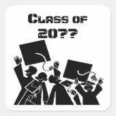 Gruppe der 20XX Abschluss Quadratischer Aufkleber (Vorderseite)