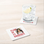 Gruppe der 25 Festivals zur Graduation von Fotos Rechteckiger Pappuntersetzer (Vor Ort)