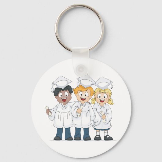 Gruppe der Absolventen Bildung Schlüsselanhänger (Rückseite)