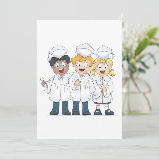 Gruppe der Absolventen Einladung (Stehend Vorderseite)