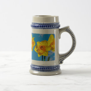 Gruppe der Daffodils Goldmedaille-Blume Bierglas