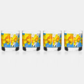 Gruppe der Daffodils Goldmedaille-Blume Whiskyglas (Rechts)