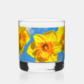 Gruppe der Daffodils Goldmedaille-Blume Whiskyglas (Rückseite)