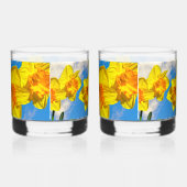 Gruppe der Daffodils Goldmedaille-Blume Whiskyglas (Rechts)