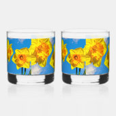 Gruppe der Daffodils Goldmedaille-Blume Whiskyglas (Links)