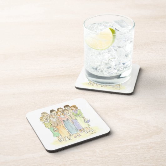 Gruppe der Damen Drink Coasters Untersetzer (Rechte Seite)