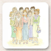 Gruppe der Damen Drink Coasters Untersetzer (Vorderseite)