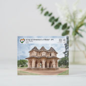 Gruppe der Denkmäler in Hampi - Lotus Mahal Postkarte (Stehend Vorderseite)